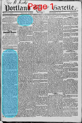 Page thumbnail for Portland Gazette, And Maine Advertiser