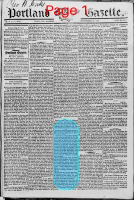Page thumbnail for Portland Gazette, And Maine Advertiser