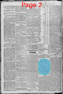 Page thumbnail for Portland Gazette, And Maine Advertiser