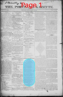 Page thumbnail for The Portland Gazette