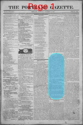 Page thumbnail for The Portland Gazette