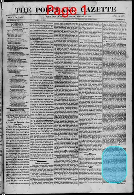 Page thumbnail for The Portland Gazette