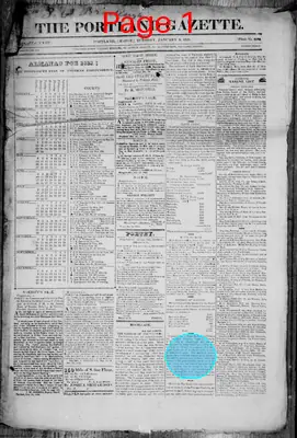 Page thumbnail for The Portland Gazette