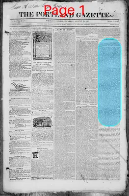 Page thumbnail for The Portland Gazette