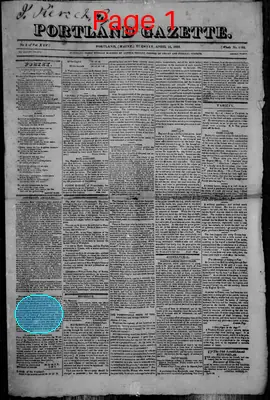 Page thumbnail for The Portland Gazette