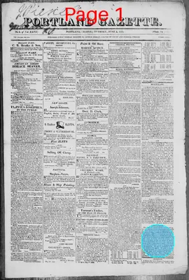 Page thumbnail for The Portland Gazette