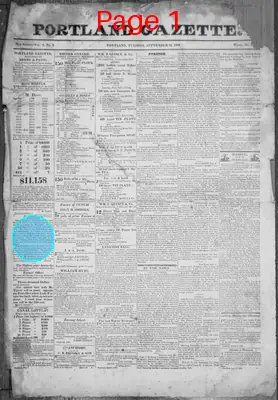 Page thumbnail for The Portland Gazette
