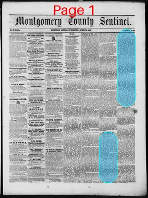 Page thumbnail for Montgomery County Sentinel
