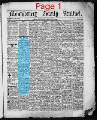 Page thumbnail for Montgomery County Sentinel