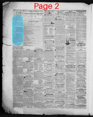 Page thumbnail for Montgomery County Sentinel