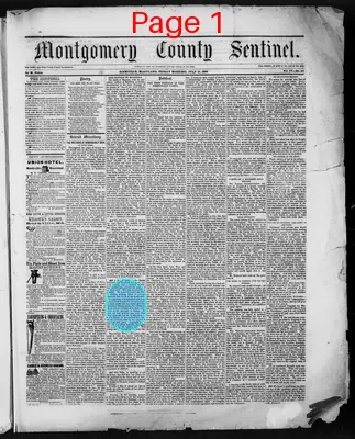 Page thumbnail for Montgomery County Sentinel
