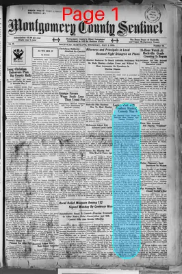 Page thumbnail for Montgomery County Sentinel