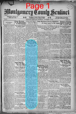 Page thumbnail for Montgomery County Sentinel