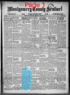 Page thumbnail for Montgomery County Sentinel