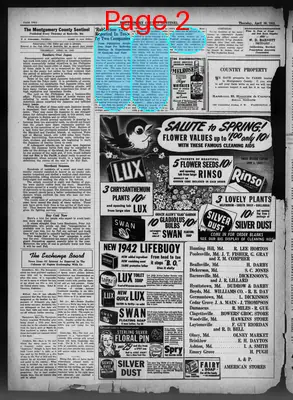 Page thumbnail for Montgomery County Sentinel
