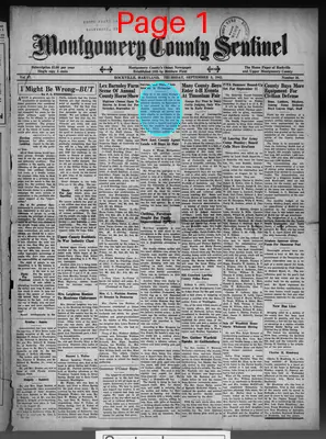 Page thumbnail for Montgomery County Sentinel