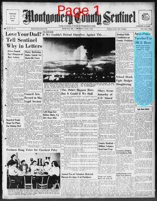 Page thumbnail for Montgomery County Sentinel