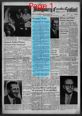 Page thumbnail for Montgomery County Sentinel