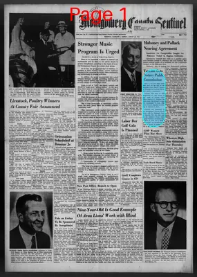 Page thumbnail for Montgomery County Sentinel