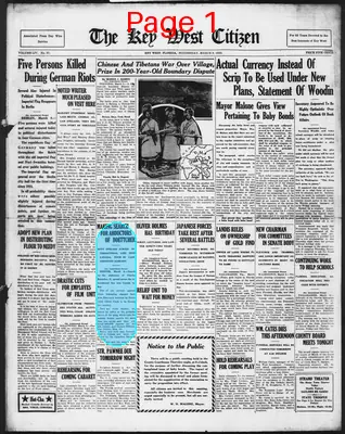 Page thumbnail for The Key West Citizen