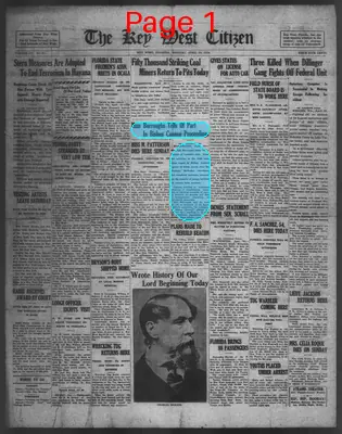 Page thumbnail for The Key West Citizen