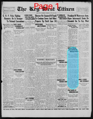 Page thumbnail for The Key West Citizen