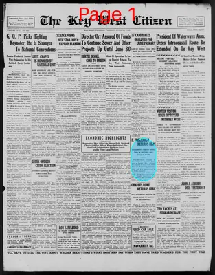 Page thumbnail for The Key West Citizen