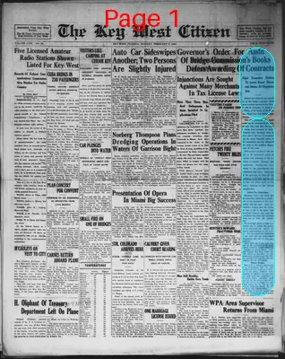 Page thumbnail for The Key West Citizen