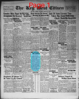 Page thumbnail for The Key West Citizen