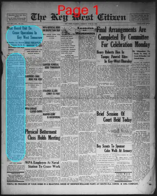 Page thumbnail for The Key West Citizen