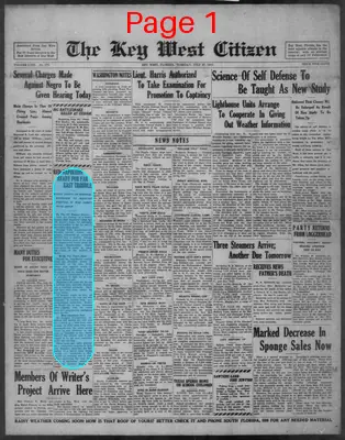 Page thumbnail for The Key West Citizen