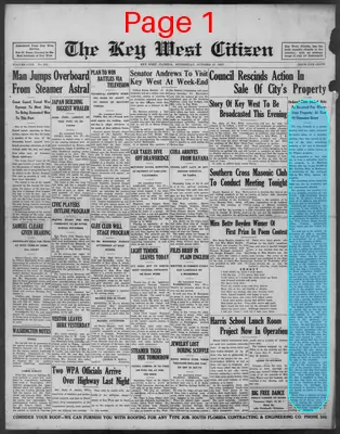 Page thumbnail for The Key West Citizen