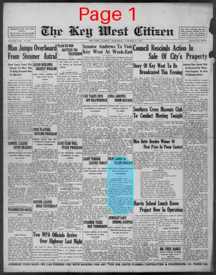 Page thumbnail for The Key West Citizen