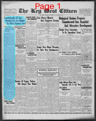Page thumbnail for The Key West Citizen