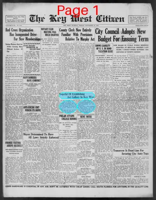 Page thumbnail for The Key West Citizen