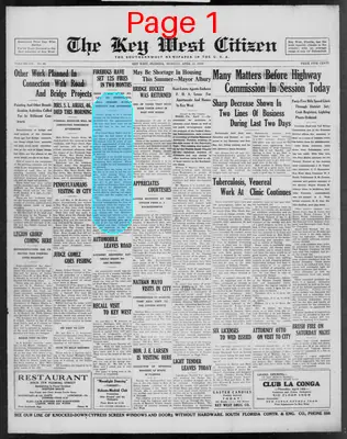 Page thumbnail for The Key West Citizen