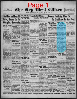 Page thumbnail for The Key West Citizen