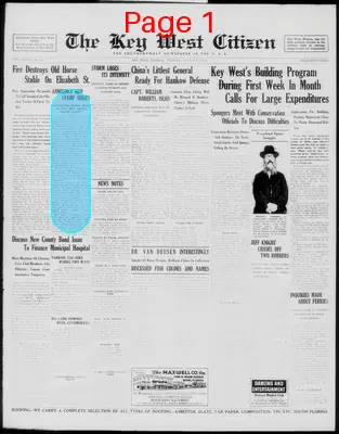 Page thumbnail for The Key West Citizen