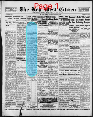 Page thumbnail for The Key West Citizen