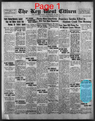 Page thumbnail for The Key West Citizen