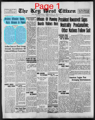 Page thumbnail for The Key West Citizen