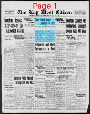 Page thumbnail for The Key West Citizen