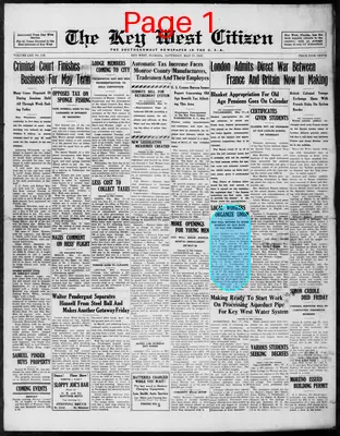 Page thumbnail for The Key West Citizen