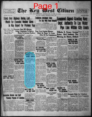 Page thumbnail for The Key West Citizen