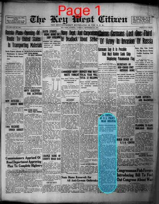 Page thumbnail for The Key West Citizen