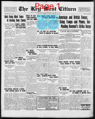 Page thumbnail for The Key West Citizen