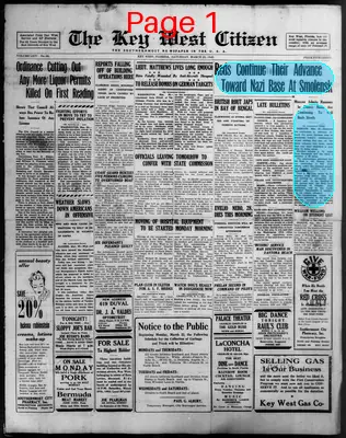 Page thumbnail for The Key West Citizen
