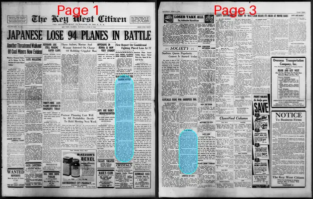 Page thumbnail for The Key West Citizen