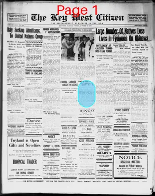 Page thumbnail for The Key West Citizen