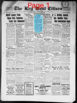 Page thumbnail for The Key West Citizen